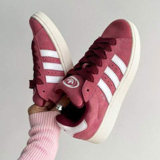 کتونى آدیداس کامپوس صورتی زرشکی Adidas Campus 00s Pink Strata