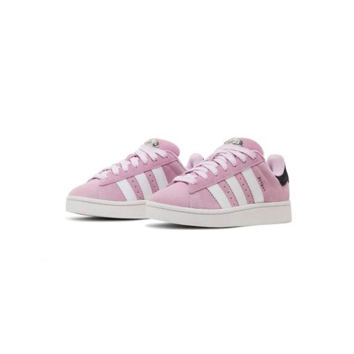 کتونى آدیداس کامپوس صورتی سفید مشکی Adidas Campus 00s Bliss Lilac
