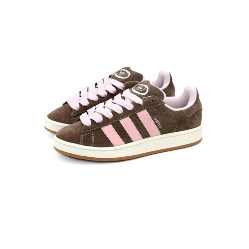 کتونى آدیداس کامپوس قهوه ای صورتی Adidas Campus Dust Cargo Clear Pink