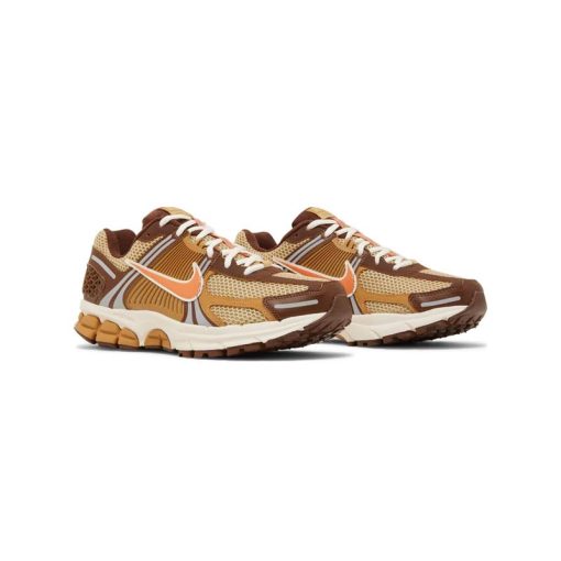 کتونی رانینگ نایک وومرو 5 قهوه ای نارنجی Nike Air Zoom Vomero 5 Wheat Grass