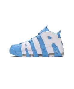 کتونی نایک ایر آپتمپو آبی سفید Nike  Air More Uptempo University Blue