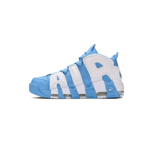 کتونی نایک ایر آپتمپو آبی سفید Nike Air More Uptempo University Blue