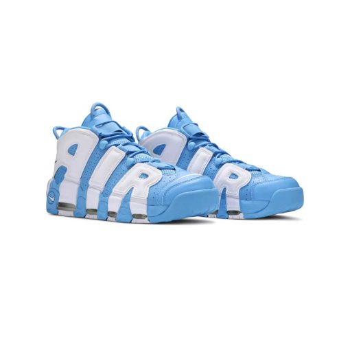 کتونی نایک ایر آپتمپو آبی سفید Nike Air More Uptempo University Blue