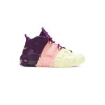 کتونی نایک ایر آپتمپو بنفش صورتی سبز Nike Air More Uptempo Tri-Color Tint