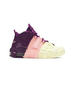کتونی نایک ایر آپتمپو بنفش صورتی سبز Nike Air More Uptempo Tri-Color Tint