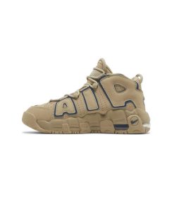 کتونی نایک ایر آپتمپو کرم و آبی Nike Air More Uptempo Limestone