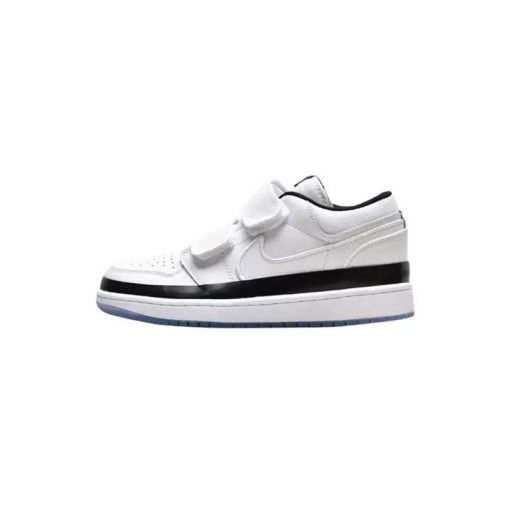 کتونی نایک ایرجردن 1 دوبل ساق کوتاه سفید Nike Air Jordan 1 retro Low double strap black