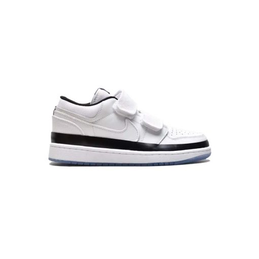 کتونی نایک ایرجردن 1 دوبل ساق کوتاه سفید Nike Air Jordan 1 retro Low double strap black