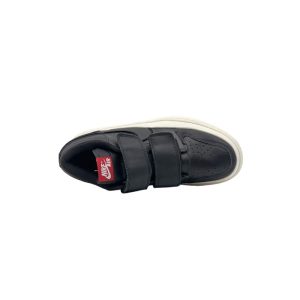 کتونی نایک ایرجردن 1 دوبل ساق کوتاه مشکی Nike Air Jordan 1 retro Low double strap black