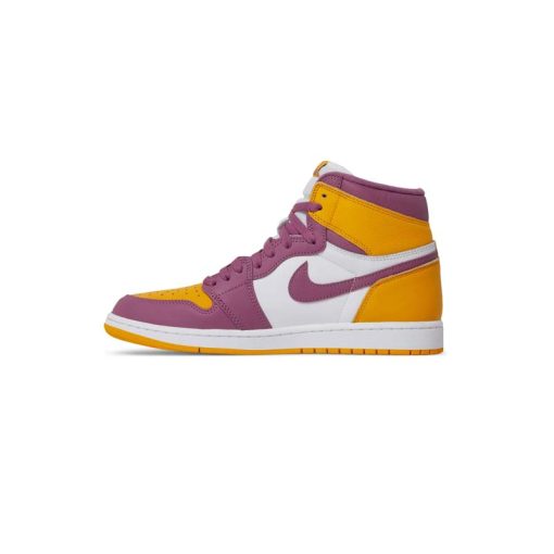 کتونی نایک ایرجردن 1 زرد و زرشکی Nike Air Jordan 1 Retro High OG Brotherhood