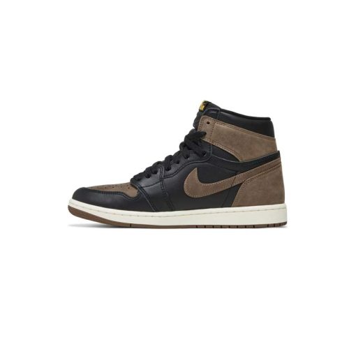 کتونی نایک ایرجردن 1 قهوه ای مشکی پالومینو Nike Air Jordan 1 Retro High OG Palomino