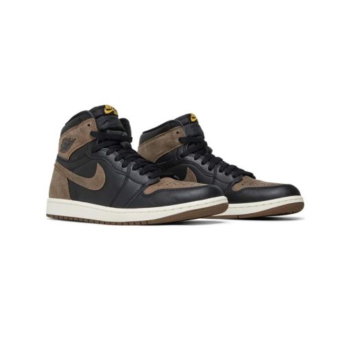 کتونی نایک ایرجردن 1 قهوه ای مشکی پالومینو Nike Air Jordan 1 Retro High OG Palomino