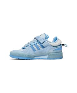 کتونی کژوال آدیداس فوروم بدبانی آبی Adidas Bad Bunny x Forum Buckle Low Blue Tint