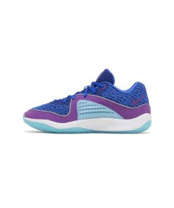 کفش بسکتبالی نایک KD16 آبی فیروزه ای بنفش Nike KD 16 Ready Play