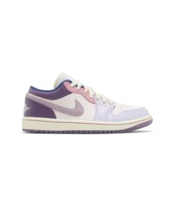کفش نایک ایرجردن 1 ساق کوتاه بنفش پاستیلی Nike Air Jordan 1 Low Pastel Plum