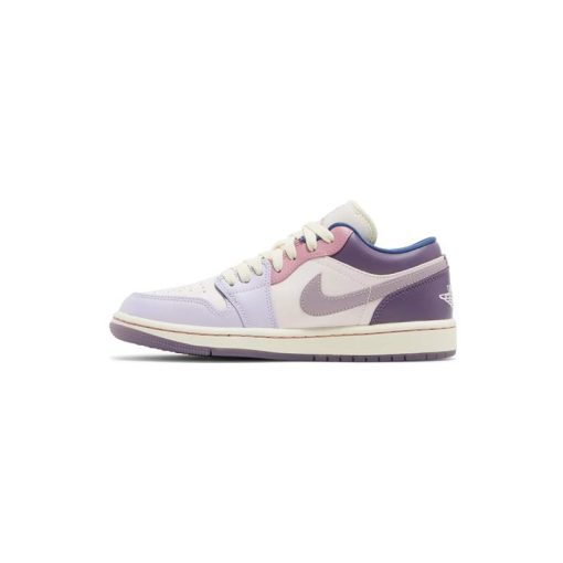 کفش نایک ایرجردن 1 ساق کوتاه بنفش پاستیلی Nike Air Jordan 1 Low Pastel Plum