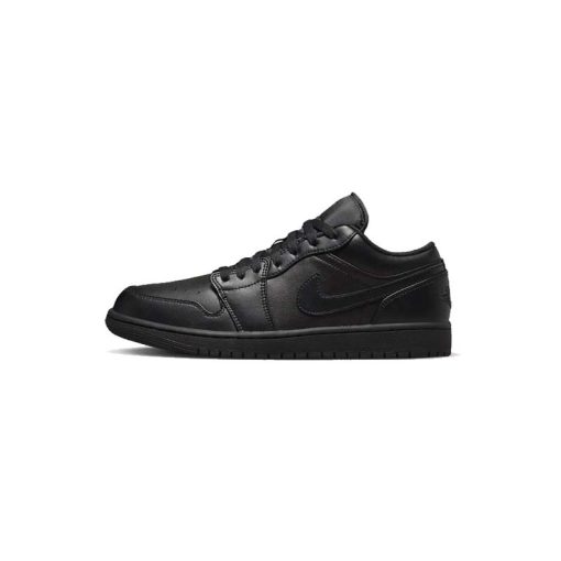 کفش نایک ایرجردن 1 ساق کوتاه فول مشکی Nike Air Jordan 1 Low Triple Black