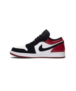 کفش نایک ایرجردن 1 ساق کوتاه مشکی قرمز Nike Air Jordan 1 Low Black Toe