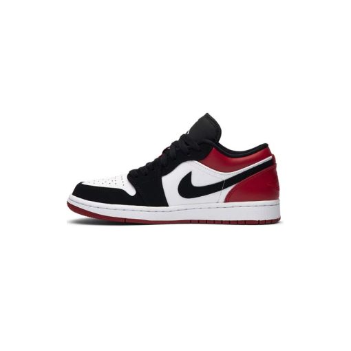 کفش نایک ایرجردن 1 ساق کوتاه مشکی قرمز Nike Air Jordan 1 Low Black Toe