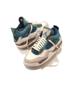 کفش نایک ایرجردن 4 سبز کرم قهوه ای اسنورلاکس Nike Air Jordan 4 snorlax