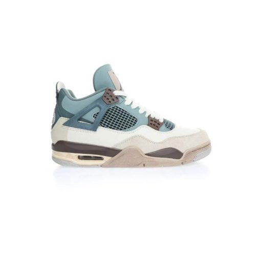 کفش نایک ایرجردن 4 سبز کرم قهوه ای اسنورلاکس Nike Air Jordan 4 snorlax