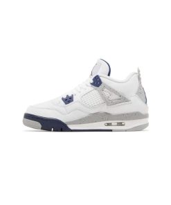 کفش نایک ایرجردن 4 سفید سورمه ای Nike Air Jordan 4 Retro Midnight Navy