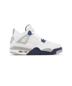 کفش نایک ایرجردن 4 سفید سورمه ای Nike Air Jordan 4 Retro Midnight Navy