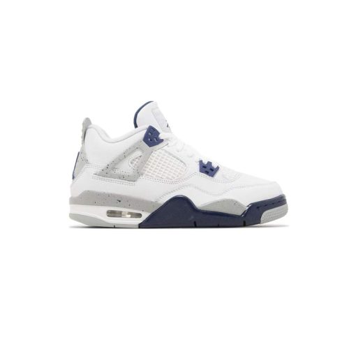 کفش نایک ایرجردن 4 سفید سورمه ای Nike Air Jordan 4 Retro Midnight Navy