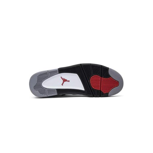 کفش نایک ایرجردن 4 سفید طوسی سیمانی Nike Air Jordan 4 Retro White Cement