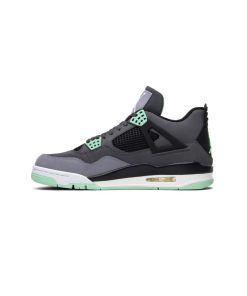 کفش نایک ایرجردن 4 طوسی سبز  Nike Air Jordan 4 Retro Green Glow