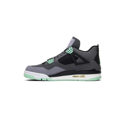 کفش نایک ایرجردن 4 طوسی سبز Nike Air Jordan 4 Retro Green Glow
