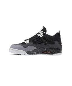 کفش نایک ایرجردن 4 مشکی طوسی Nike Air Jordan 4 Retro Fear