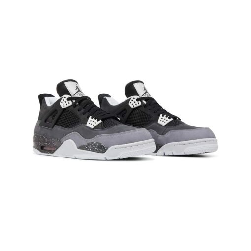 کفش نایک ایرجردن 4 مشکی طوسی Nike Air Jordan 4 Retro Fear