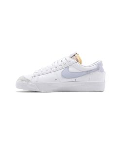 کفش نایک بلیزر ساق کوتاه سفید آبی آسمانی Nike Blazer Low 77   White Ghost