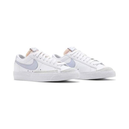 کفش نایک بلیزر ساق کوتاه سفید آبی آسمانی Nike Blazer Low 77 White Ghost