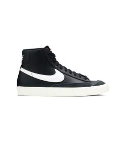 کفش نایک بلیزر ساقدار مشکی سفید Nike Blazer Mid 77 Vintage Black Sail