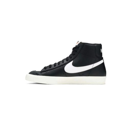 کفش نایک بلیزر ساقدار مشکی سفید Nike Blazer Mid 77 Vintage Black Sail