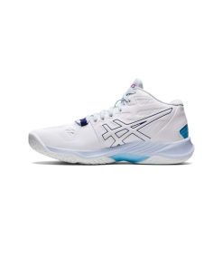 کفش والیبال اسیکس اسکای الیت سفید آبی Asics Sky Elite ff 2 White Blue