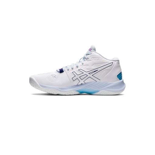 کفش والیبال اسیکس اسکای الیت سفید آبی Asics Sky Elite ff 2 White Blue