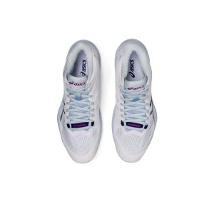 کفش والیبال اسیکس اسکای الیت سفید آبی Asics Sky Elite ff 2 White Blue