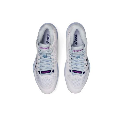 کفش والیبال اسیکس اسکای الیت سفید آبی Asics Sky Elite ff 2 White Blue