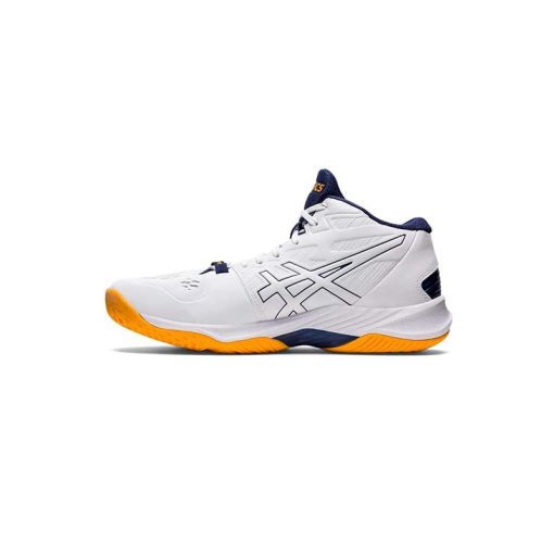 کفش والیبال اسیکس اسکای الیت سفید سورمه ای Asics Sky Elite ff 2 White Silver 1051A065