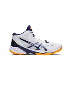 کفش والیبال اسیکس اسکای الیت سفید سورمه ای Asics Sky Elite ff 2 White Silver 1051A065