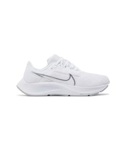 کفش پیاده روی نایک پگاسوس 38 سفید تمام Nike Air Zoom Pegasus 38 White Metallic Silver