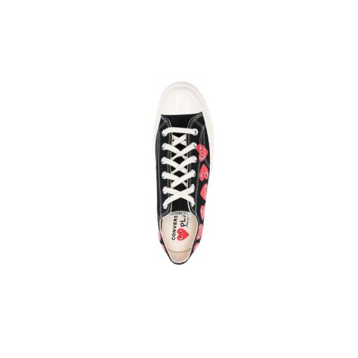 کفش کانورس آل استار مشکی ساق کوتاه مولتی پلی Converse Play Multi Hearts 1970s black low