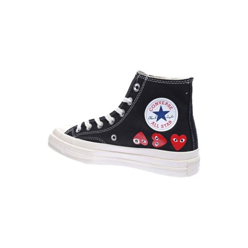 کفش کانورس آل استار مشکی ساقدار مولتی پلی Converse Play Multi Hearts 1970s black high