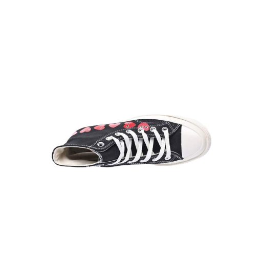 کفش کانورس آل استار مشکی ساقدار مولتی پلی Converse Play Multi Hearts 1970s black high
