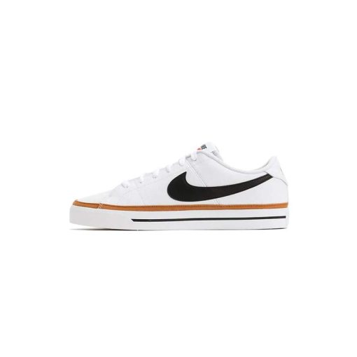 کفش کژوال نایک کورت لگاسی سفید مشکی Nike Court Legacy White Desert Ochre
