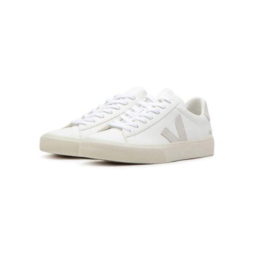 کفش کژوال وجا کمپو سفید طوسی Veja Campo White and Gray