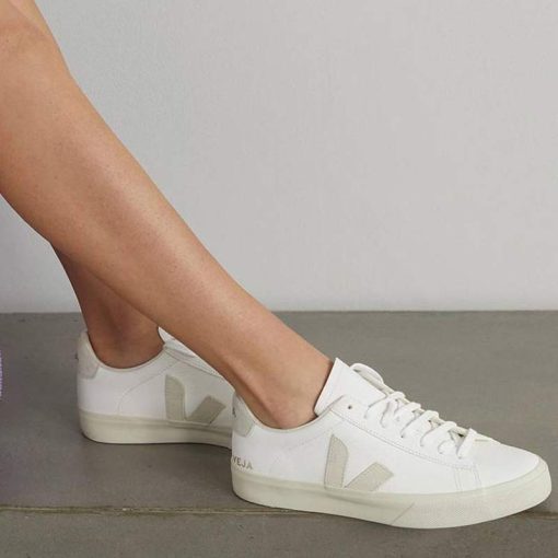 کفش کژوال وجا کمپو سفید طوسی Veja Campo White and Gray